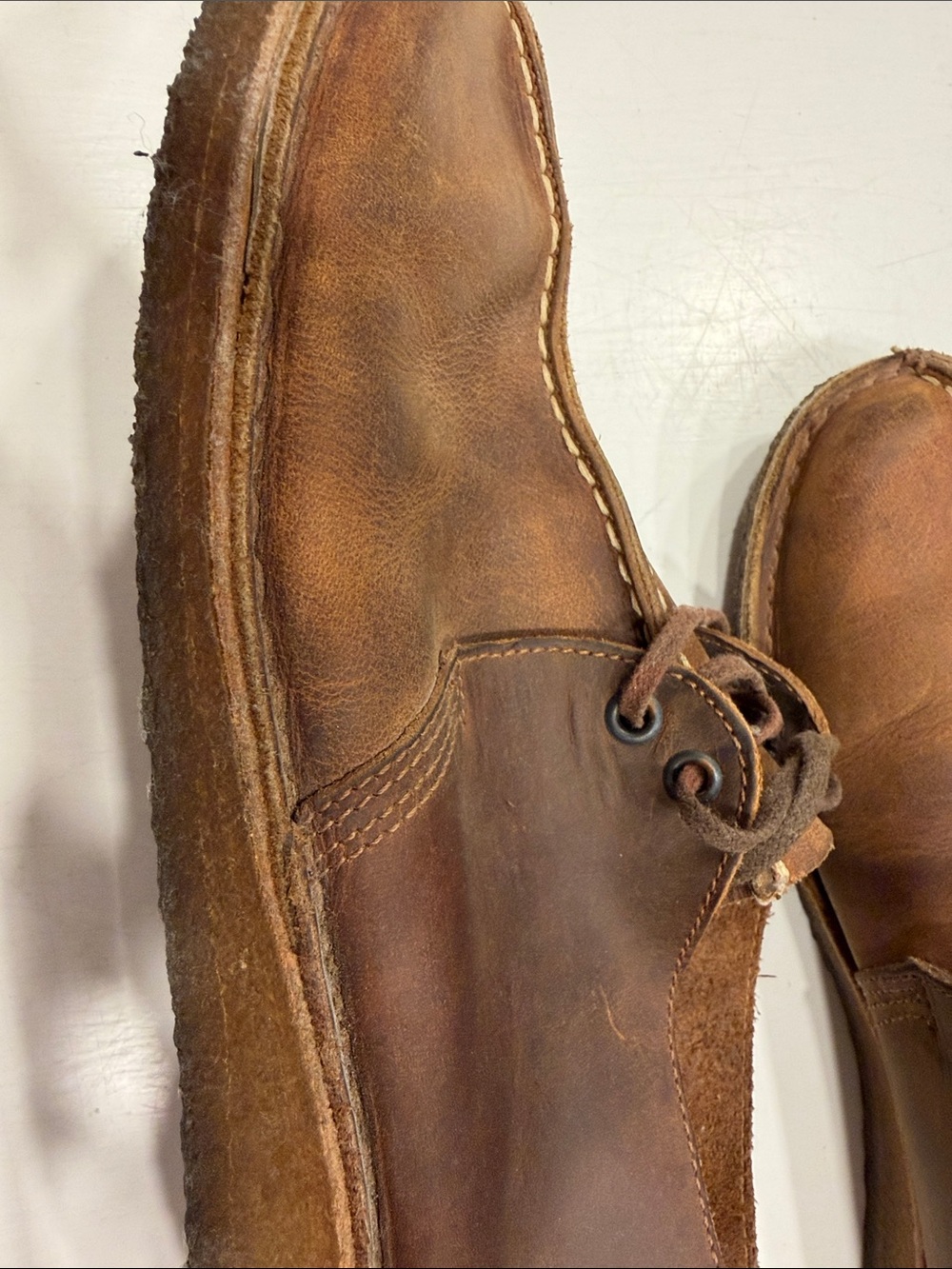 Clarks Men's Dark Brown Leather Chukka Boots - Picture 10 of 14